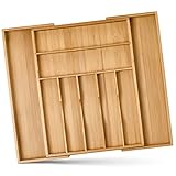 LINFELDT® Das Original Besteckkasten für Schubladen - VERSTELLBAR 33-50 / 7-9...