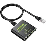 LiNKFOR LAN Splitter 1 auf 3, 1000Mbps Ethernet Splitter, Aluminium RJ45 Gigabit...