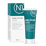 N1 Akne Pflege Salbe 30 ml - getönte Pickel Creme - antibakteriell, verfeinert das...