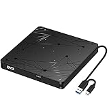 LMEN Externes CD Laufwerk Extern mit USB 3.0 DVD für Laptop PC Computer Tragbar CD-ROM...