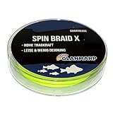 Olanmarp Spin Braid X Farbe Chartreuse 250 m - Geflochtene Angelschnur, dünn...