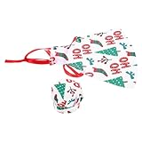 LIGHTAOTAO Weihnachts-doll Kochmütze und Schürze mit Weihnachtsbaum-Muster Bjd...