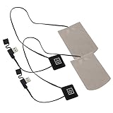 ANKROYU 1 Paar elektrische Heizmatte, Heizkissen, Socken-Heiztuch, Pad-Socken-Heizfolie...