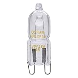 Osram Halopin Backofen-Lampe (230 V, 25 W, G9 Halogen, Stiftform, für Bosch, Neff,...