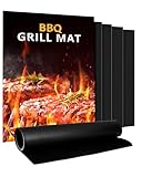 BBQ Grillmatte für Gasgrill | 5er Set Grillmatten Teflon Grillplatte,Antihaft Grill Matte...