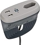Brennenstuhl Estilo Sofa-Steckdose mit USB-Ladefunktion (Möbel-Steckdose mit 1x...