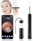Ohrenschmalz Entferner-Wifi Otoskop, OVIFM D10 HD Ohrenreiniger mit Licht und 8...