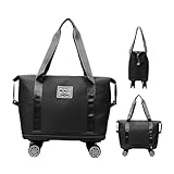 Reise -Reisetaschen - Faltbare rollende Gepäckbeutel | Großer wasserdichtes Duffelbeutel...