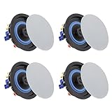 Herdio 4 Zoll Deckenlautsprecher, 160 Watt Kompatibel mit Bluetooth Einbaulautsprecher,...