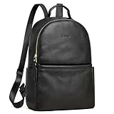 Kattee Echtleder-Rucksack-Geldbörse für Damen Anti-Diebstahl-Rucksack Weiche...