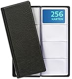 Praknu Visitenkarten Aufbewahrung für 256 Karten - Platzsparende Visitenkartenmappe für...
