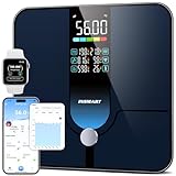 INSMART Smart scale, 227KG/500lb 30x30cm Personenwaage Digital, Körperfettwaage...