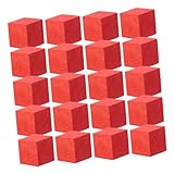 Supvox 30 Stück Teiliges Quadratische Holzwürfel aus Natürlichem Holz Robuste...