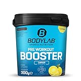 Bodylab24 Pre-Workout Booster Zitrone 300g, Energy Drink vor dem Training,...