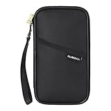 Feuerfeste RFID-blockierende Reisepasshülle (10,9 x 21,8 cm), Familie mehrere...