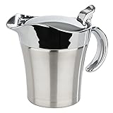 APS 40207 Doppelwandig isolierte Sauciere mit Klappdeckel, 19 x 12,5 x 13 cm, 0,4 ltr
