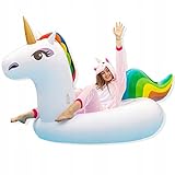 ZOLTA Luftmatratze Pool Einhorn - Aufblasbare Matratze für Pool und Strand - Schwimmring...