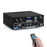 HiFi-Verstärker AK55 Bluetooth Stereo-Audioverstärker Receiver 2 Kanäle 70WX2 Max. 600W...