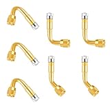 Ventil Verlängerung 7pcs Reifenventilverlängerung,Ventiladapter mit Winkel, 45/90/135...