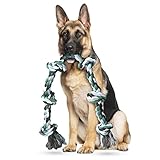 Ycozy Hundespielzeug Seil Hunde Extra Großes 106cm/6 Knoten Interaktives...