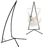 AMANKA Hängesessel Gestell Outdoor 120 kg - 215cm Stahlrohr Ständer für Hängesitz...