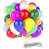 BIO Luftballons Geburtstag • [100 Stück] • MADE IN EU • Premium Ballons aus 100%...