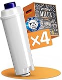[4x] Wasserfilter für Delonghi DLSC002 | TÜV zertifiziert | für DLSC002,...