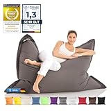 LAZY BAG Riesen-Sitzsack Classic XXL 140x180 cm | Sitzkissen 2-in-1 für relaxtes Sitzen &...