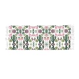 QAZWZML Rosa Flamingo-Sukkulenten bedruckter Quastenschal, Damenschal, warm und kann mit...