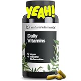 natural elements Daily Vitamins – 120 Multivitamin Kapseln – alle wertvollen...