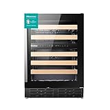 Hisense RW17W4NWLG0 Weintemperierschrank, Kapazität bis zu 46 Flaschen,...