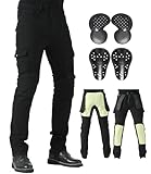 CTBQiTom Motorradhose Herren Mit Aramid Schutzfutter Motorrad Biker Hosen Mit CE...