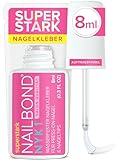 NYK1 NailBond Nagelkleber Für Kunstnägel Extra Stark (8ml) Pinsel On Nagelkleber Für...