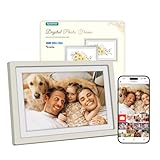 Frameo Digitaler Bilderrahmen WLAN 10.1 Zoll Elektronischer Bilderrahmen, 32GB Speicher,...