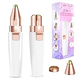 Augenbrauen Trimmer, 2 in 1 USB Augenbrauenrasierer Elektrisch und Gesichtshaarentferner...