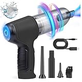 Tragbarer Autostaubsauger, Kabellos Wiederaufladbar Mini Vacuum Cleaner Lange Akkulaufzeit...