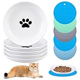 5 Pcs Katzennapf Aus Keramik, Katzenfutterteller Aus Keramik, Futternapf Katzen,...