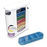 Weinberger „PillVoyage“ Tablettenbox 7 Tage | Medikamentenboxen mit 4 Fächern pro Tag...