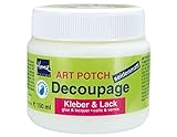 KREUL 48251 - Art Potch Decoupage Kleber und Lack seidenmatt, 150 ml, auf Wasserbasis,...