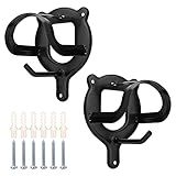 BOXOB 2 Stück Trensenhalter Pferd, Trensenhaken Pferd Metall Wandhalterung mit Rohren und...