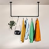 RSR Hangers Kleiderstange Garderobe Industrie Design für Decke | Breite 100 cm x Höhe 60...