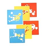 Angoily 6 Stück Motion-Painting-Vorlage Schablonen für Kleinkinder Zeichnungsvorlage...