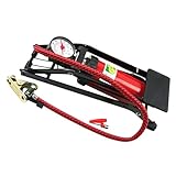 Alipis Hochdruck fußpumpe für Auto und Fahrrad Tragbarer Standluftpumpe mit Manometer...