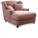 Cavadore XXL-Sessel Assado / Großer Polstersessel mit Holzfüßen und großer Sitzfläche...