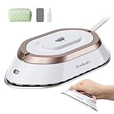 Newbealer Mini Reisebügeleisen mit umschaltbarer Spannung-220V/120V, Kompaktes...