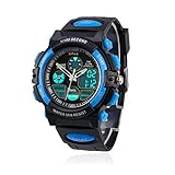 Edillas Kinderuhr für Jungen,Digital Analog Armbanduhr 50M wasserdichte Sportuhr im...