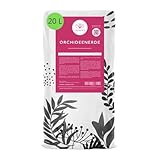 Orchideenerde 20 L - Mit Dünger & Wurzelaktivator - Lockere Orchideen Erde - Erde für...