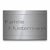 Personalisiertes Edelstahl Türschild: Individuelle Gravur, 30+ Motive | kleine...