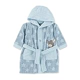 Sterntaler Unisex Baby Bademantel Emmi Bathrobe, Mittelblau, 74-80