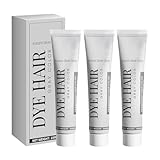 Grau Silber Haarfarbe 100ml, Sofort Haarfärbecreme, Silbergraue Natürliche...